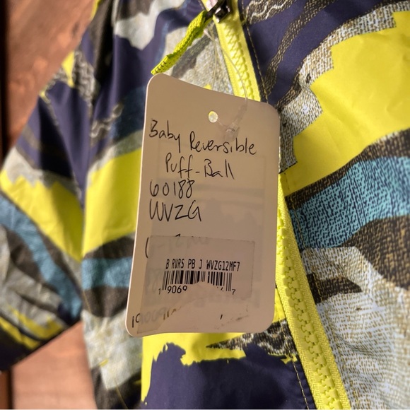 NWT Patagonia Reversible Puff-Ball Jacket Blue camo 6-12 Months - Picture 5 of 9